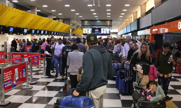 Aeroporto de Congonhas, em São Paulo. Imagem de arquivo, não um registro de setembro de 2026.
